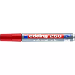  Tábla- és flipchart marker, 1-3 mm, kúpos, EDDING "250", piros