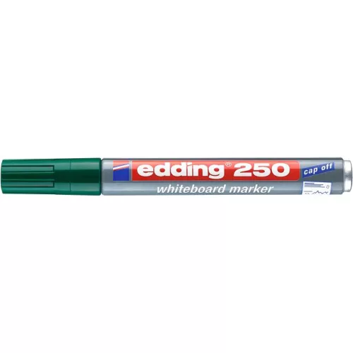 Tábla- és flipchart marker, 1-3 mm, kúpos, EDDING "250", zöld
