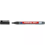 Tábla- és flichart marker, kúpos, 1 mm, EDDING "361", fekete