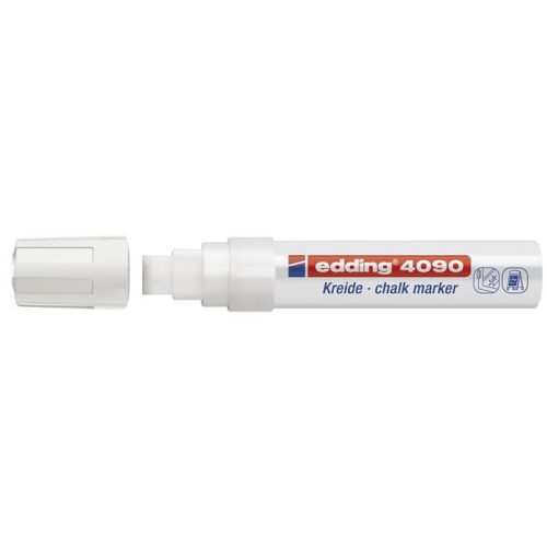 Krétamarker, 4-15 mm, vágott, EDDING "4090", fehér