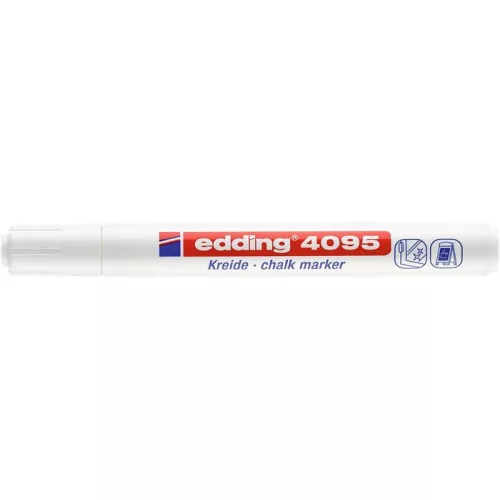 Krétamarker, 2-3 mm, kúpos, EDDING "4095", fehér
