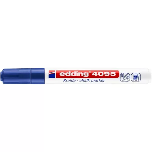 Krétamarker, 2-3 mm, kúpos, EDDING "4095", kék
