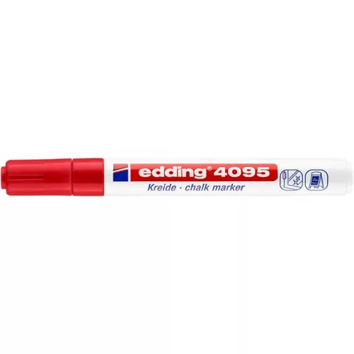 Krétamarker, 2-3 mm, kúpos, EDDING "4095", piros
