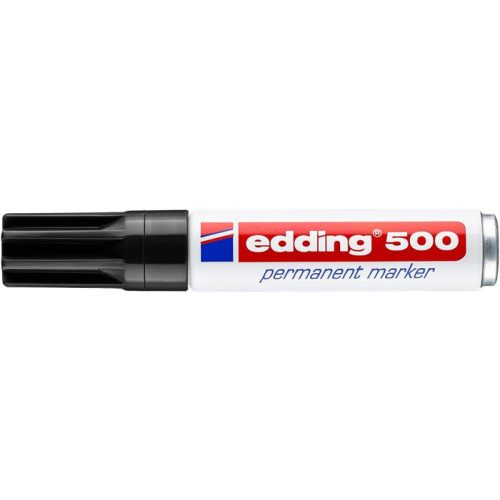 Alkoholos marker, 2-7 mm, vágott, EDDING "500", fekete