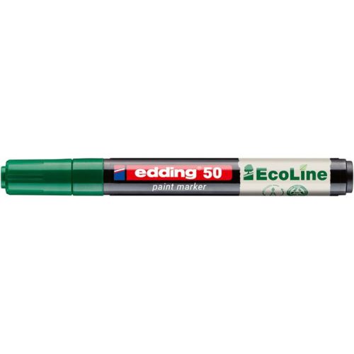 Lakkmarker, 2-3 mm, EDDING "50", zöld