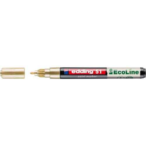 Lakkmarker, 1-2 mm, EDDING "51", arany