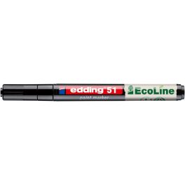 Lakkmarker, 1-2 mm, EDDING "51", fekete