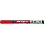 Lakkmarker, 1-2 mm, EDDING "51", piros