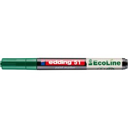 Lakkmarker, 1-2 mm, EDDING "51", zöld
