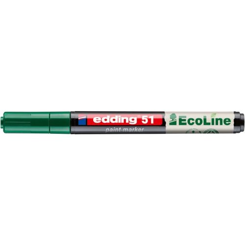 Lakkmarker, 1-2 mm, EDDING "51", zöld