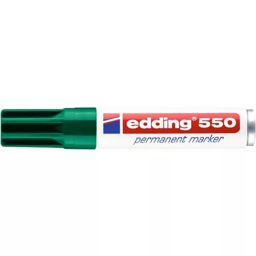 Alkoholos marker, 3-4 mm, EDDING "550", zöld