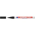 Lakkmarker, 1-2 mm, EDDING "751", fekete