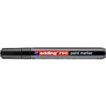 Lakkmarker, 2-3 mm, EDDING "790", fekete