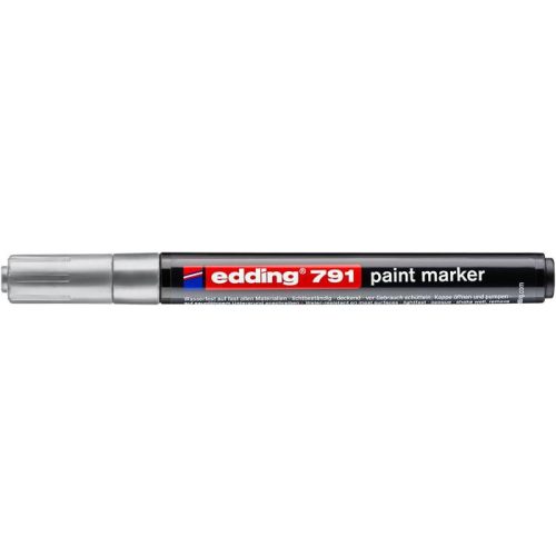 Lakkmarker, 1-2 mm, PCR, EDDING "791 PCR", ezüst