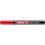 Lakkmarker, 1-2 mm, EDDING "791", piros