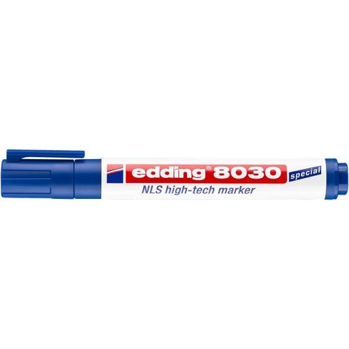 Alkoholos marker, 1,5-3 mm, kúpos, EDDING "8030 NLS", kék