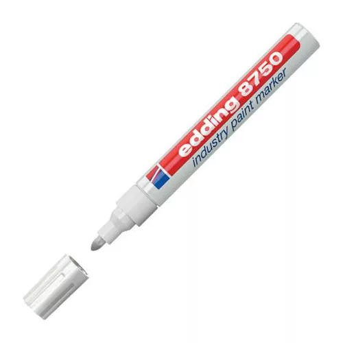 Lakkmarker, 2-4 mm, EDDING, "8750", fehér