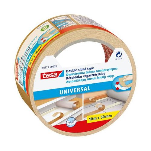 Ragasztószalag, kétoldalas, 50 mm x 10 m, TESA, "PP 56171"
