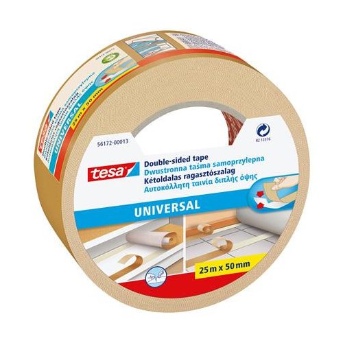 Ragasztószalag, kétoldalas, 50 mm x 25 m, TESA, "PP 56172"