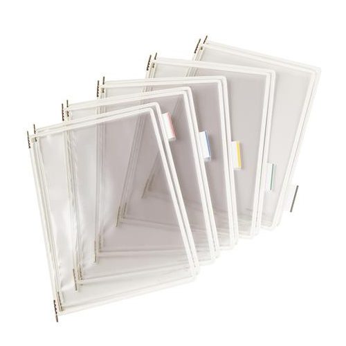 Bemutatótábla, A4, acélkeretes, DJOIS, fehér