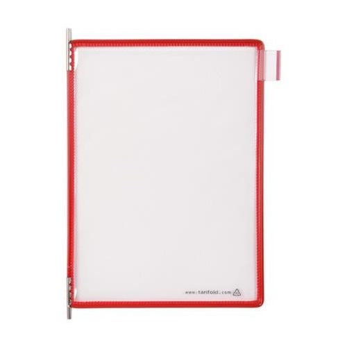 Bemutatótábla A5, álló, felül nyitott, DJOIS, piros