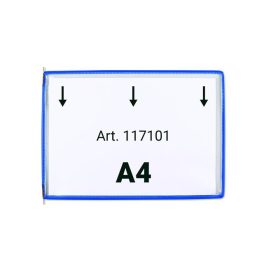 Bemutatótábla A4, fekvő, felül nyitott, DJOIS, kék