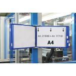 Bemutatótábla A4, fekvő, felül nyitott, DJOIS, kék