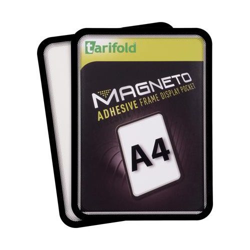 Infokeret, öntapadós háttal, A4, DJOIS "Magneto", fekete
