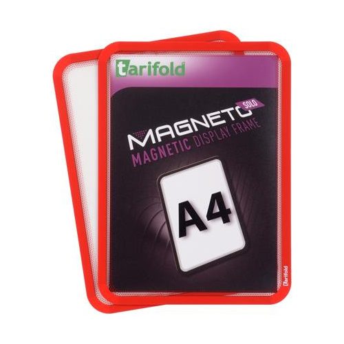 Mágneses keret, A4, DJOIS "Magneto Solo", piros