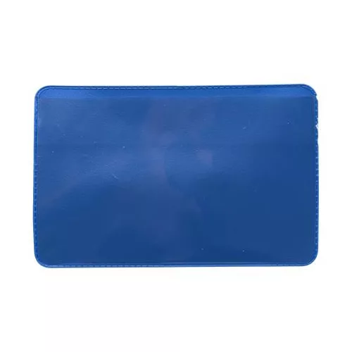 Logisztikai zseb, öntapadó, 100×60 mm, PVC, DJOIS, kék