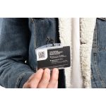 Azonosítókártya-tartó, műanyag, nyitott, fekvő, 54x85 mm, DJOIS