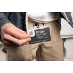 Azonosítókártya-tartó, műanyag, nyitott, fekvő, 54x85 mm, DJOIS