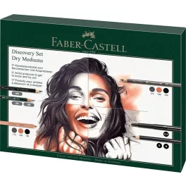   Ceruza készlet, száraz technikákhoz, FABER-CASTELL "Discovery set", 17 db-os szett