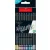 Színes ceruza készlet, háromszögletű, FABER-CASTELL "Black Edition",  12 különböző metál szín