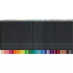Színes ceruza készlet, háromszögletű, FABER-CASTELL "Black Edition",  50 különböző szín