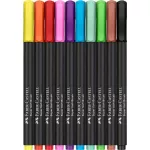 Ecsetirón készlet, FABER-CASTELL "Black Edition" 10 különböző szín