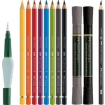 Készlet akvarell technikához, FABER-CASTELL "Discovery Set Albrecht Dürer", 12 db-os szett
