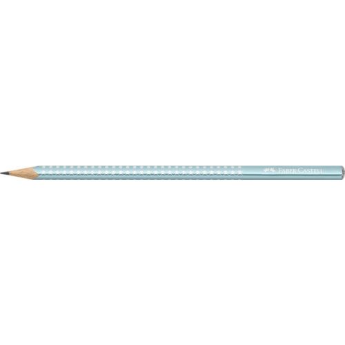 Grafitceruza, B, háromszögletű, FABER-CASTELL "Sparkle", metál óceánkék