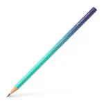 Grafitceruza, B, háromszögletű, FABER-CASTELL "Flow", türkiz-kék