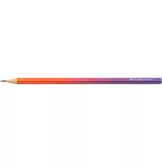 Grafitceruza, B, háromszögletű, FABER-CASTELL "Flow", piros-lila