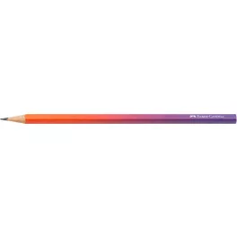   Grafitceruza, B, háromszögletű, FABER-CASTELL "Flow", piros-lila