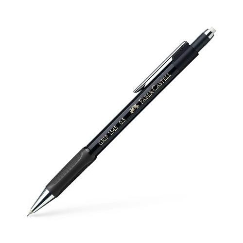 Nyomósirón, 0,5 mm, FABER-CASTELL "Grip 1345", fekete