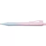 Golyóstoll, 1 mm, XB, nyomógombos, rózsa-égkék tolltest, FABER-CASTELL "Daily Ball Flow", kék