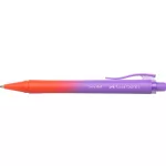 Golyóstoll, 1 mm, XB, nyomógombos, piros-lila tolltest, FABER-CASTELL "Daily Ball Flow", kék