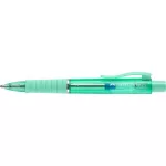 Golyóstoll, 1 mm, XB, nyomógombos, mentazöld testszín, FABER-CASTELL "Poly Ball View Aurora", kék