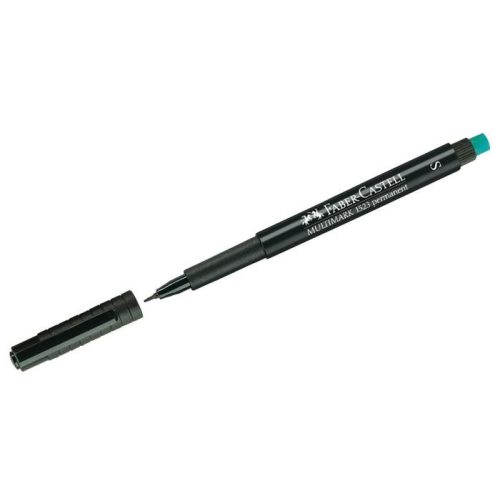 Alkoholos marker, OHP, 0,4 mm, FABER-CASTELL "Multimark 1523", fekete