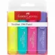 Szövegkiemelő készlet, 1-5 mm, FABER-CASTELL "1546 Pastel", 4 különböző szín