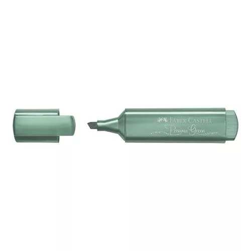 Szövegkiemelő, 1-5 mm, FABER-CASTELL "1546", metál zöld