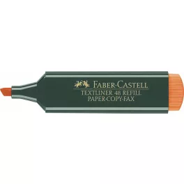   Szövegkiemelő, 1-5 mm, FABER-CASTELL, "Textliner 48", narancs