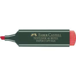   Szövegkiemelő, 1-5 mm, FABER-CASTELL, "Textliner 48", piros